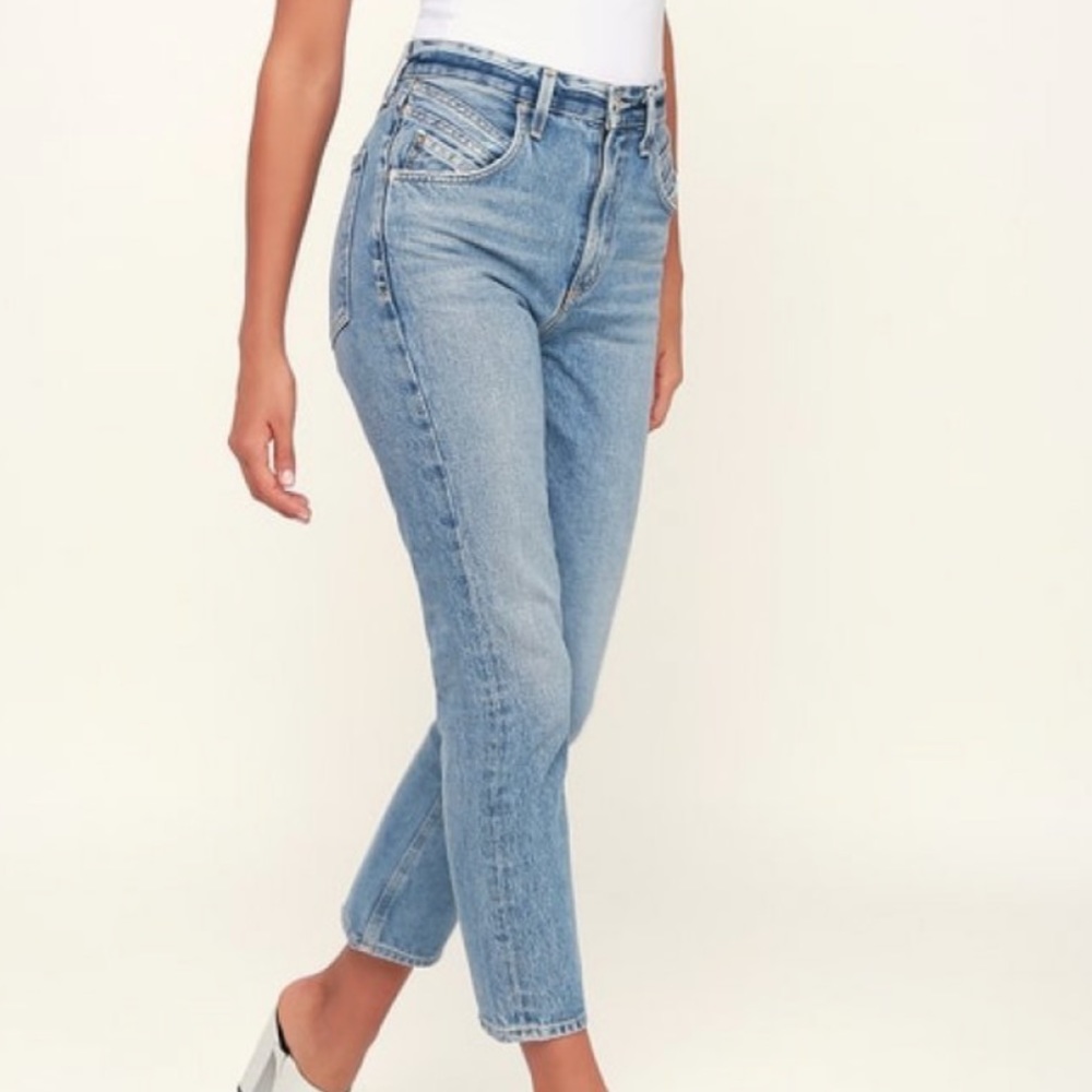 Agolde size 28 high waisted straight leg jeans
